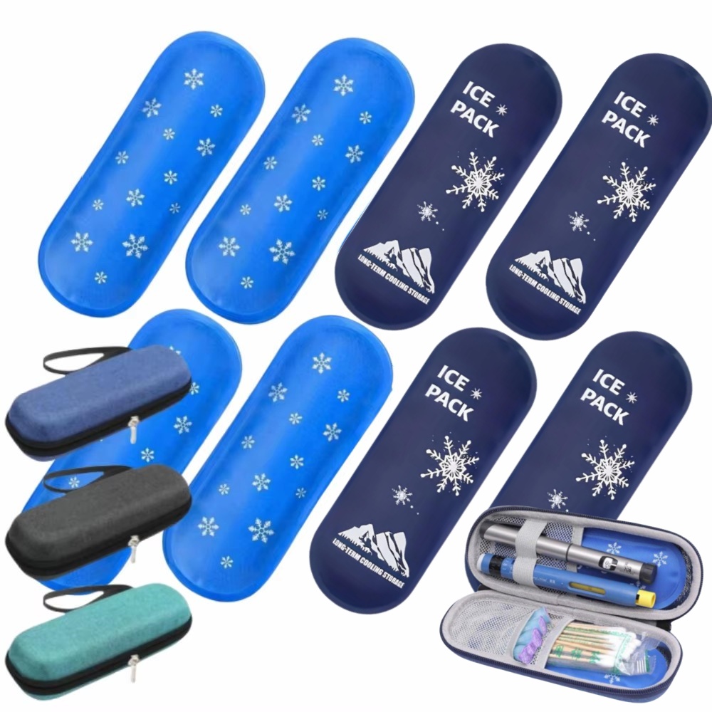 Wine Beer Cooler - 1/6pcs อินซูลินเจลถุงน้ําแข็งนํากลับมาใช้ใหม่ Cooling BAG Refrigerated ICE