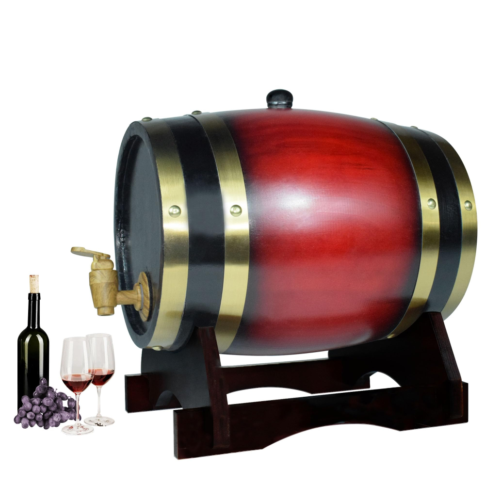 Wine Beer And Spirit - เครื่องจ่ายเหล้าวิสกี้จากถังไม้โอ๊คสำหรับบ่มเหล้า ขวดเหล้าไม้สำหรับใช้ในบ้าน สำหรับไวน์ เหล้า สาเก เบียร์