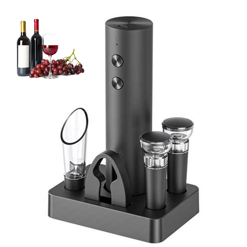 Wine Beer Opener - ชุดเปิดขวดไวน์ไฟฟ้ารุ่นใหม่ล่าสุด ที่เปิดขวดไวน์แดงอัตโนมัติแบบชาร์จไฟได้ พร้อมฐาน
