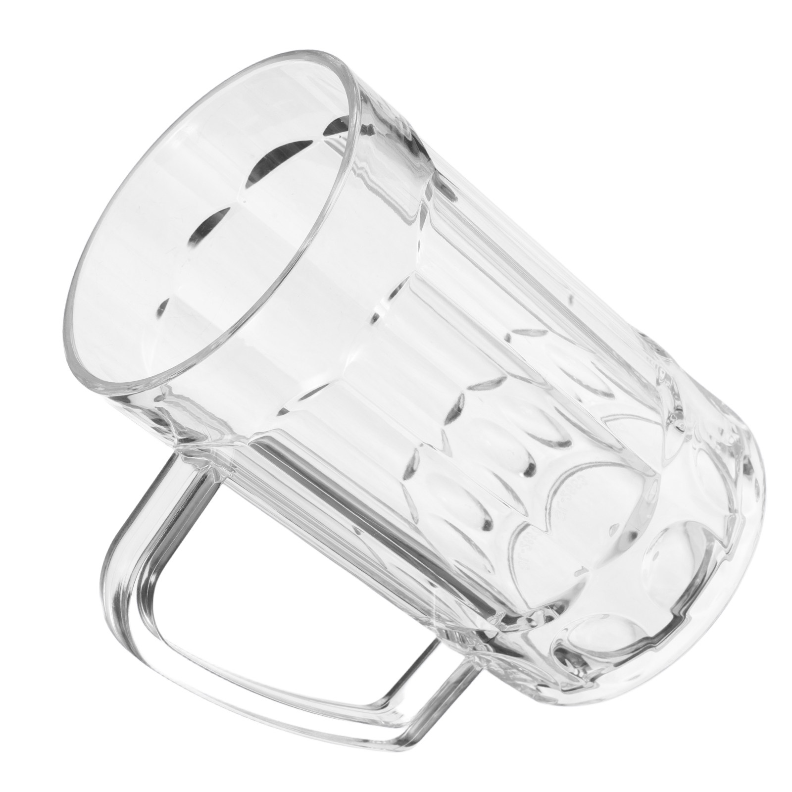 Beer Mug Handled - แก้วเบียร์อะคริลิค แก้วเบียร์สำหรับใช้ในบ้าน มีหูจับ สำหรับบาร์ในบ้าน ร้านอาหาร น้ำผลไม้