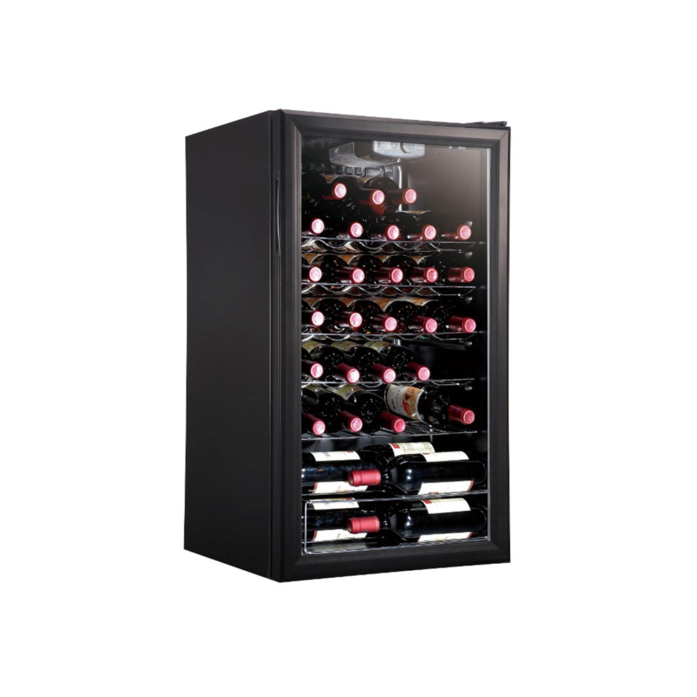 Beer Wine Zone - ตู้แช่ไวน์ไฟฟ้า 98 ลิตร แบบตั้งอิสระ พร้อมคอมเพรสเซอร์ สำหรับแช่เบียร์และไวน์