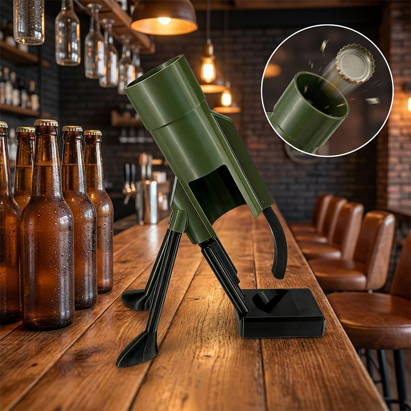 Wine Beer Opener - ที่เปิดขวดเบียร์แบบกด ของขวัญสำหรับเบียร์ขนาด 330 มล. สำหรับผู้ชาย พ่อ