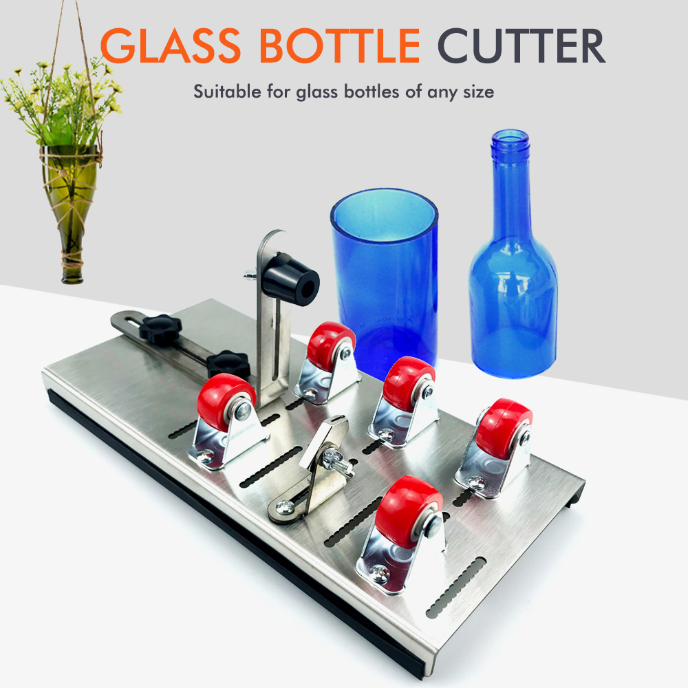 Wine Bottle Size - DIY เครื่องตัดขวดแก้วปรับขนาดโลหะ Glassbottle เครื่องตัด Crafting ขวดไวน์ตกแต่งบ้านตัด