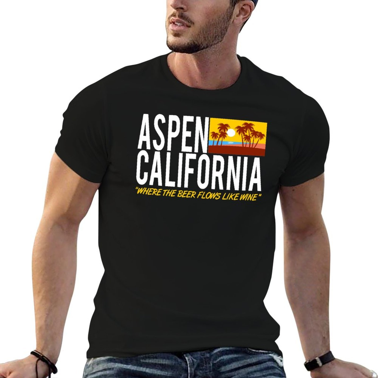 แอสเพน แคลิฟอร์เนีย - เสื้อยืด - Wine Like Beer บทวิจารณ์และราคา