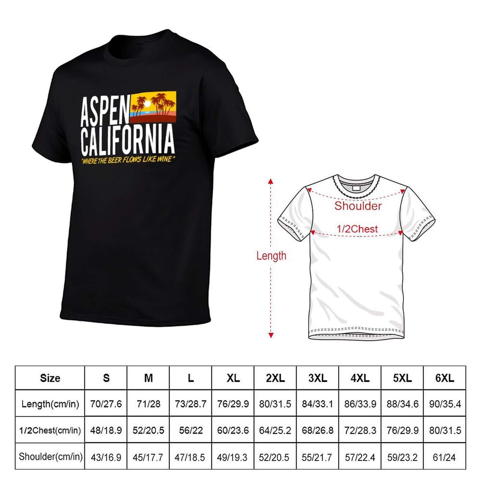 แอสเพน แคลิฟอร์เนีย - เสื้อยืด - Wine Like Beer บทวิจารณ์และราคา