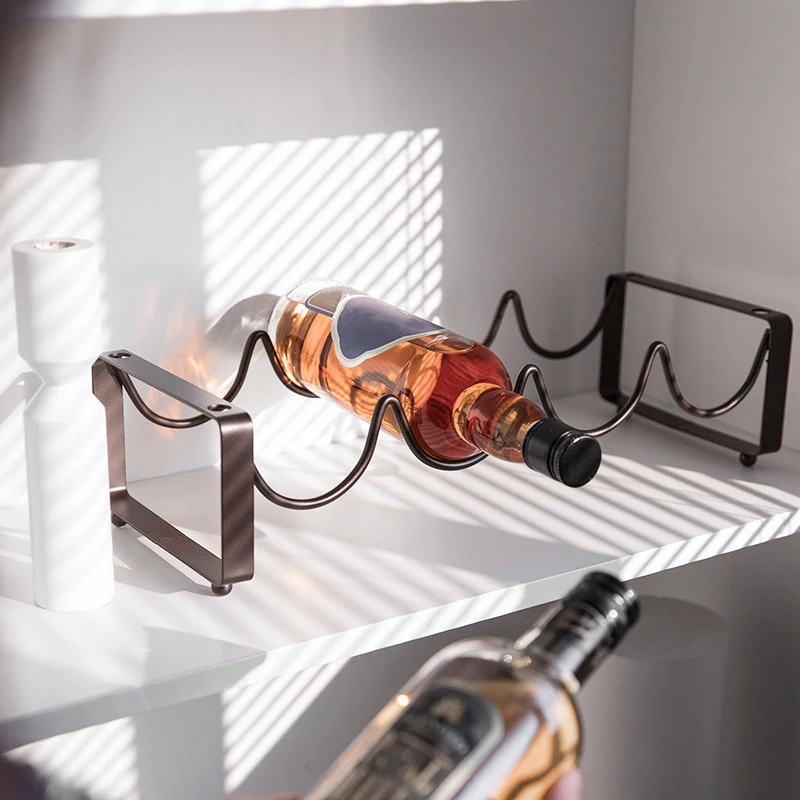 ชั้นวางไวน์เหล็กกลับหัวสไตล์นอ - Wine Bottle Size บทวิจารณ์และราคา