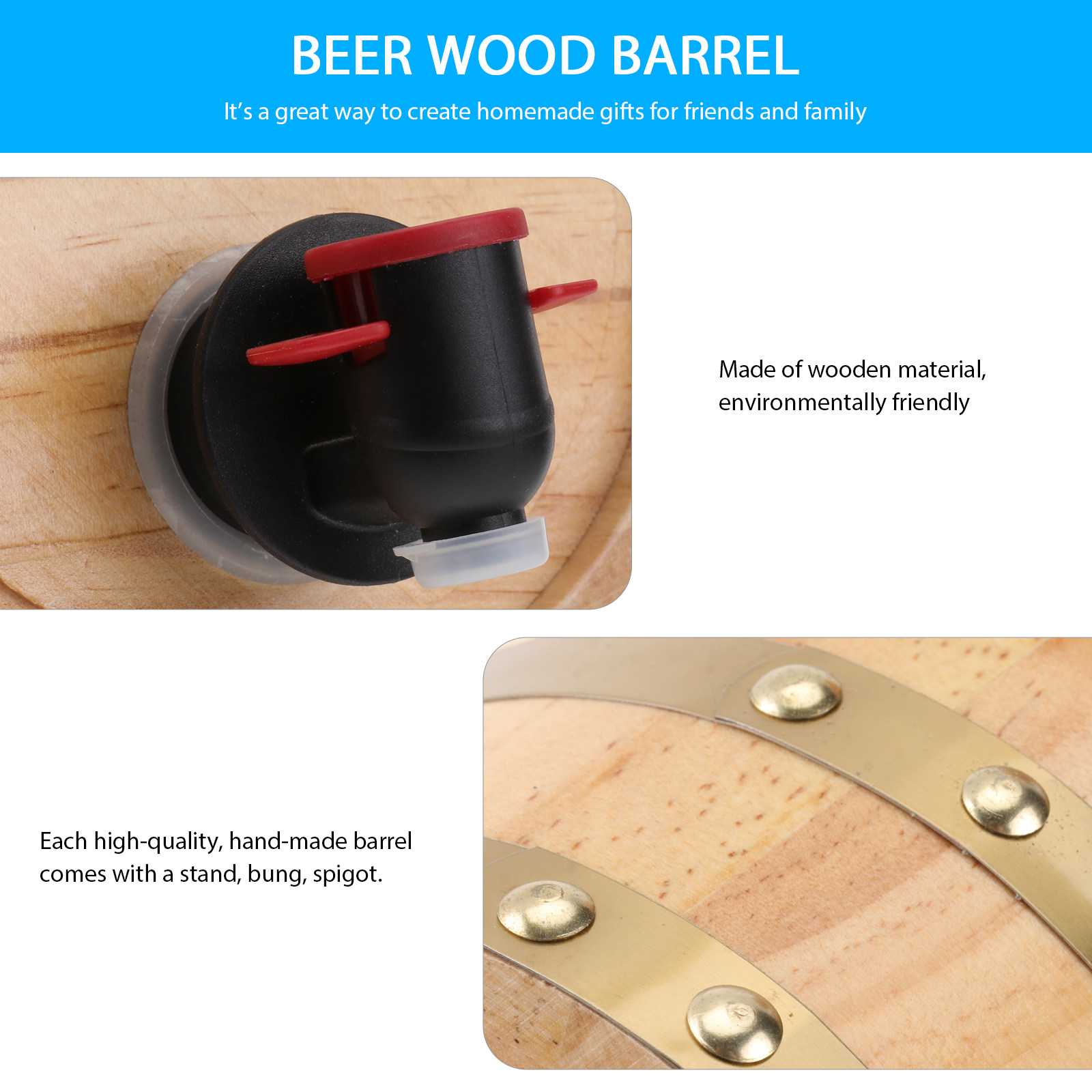 ชุดถังไวน์ไม้โอ๊คทำมือ 1 ชิ้น  - Wine Beer And Spirit บทวิจารณ์และราคา