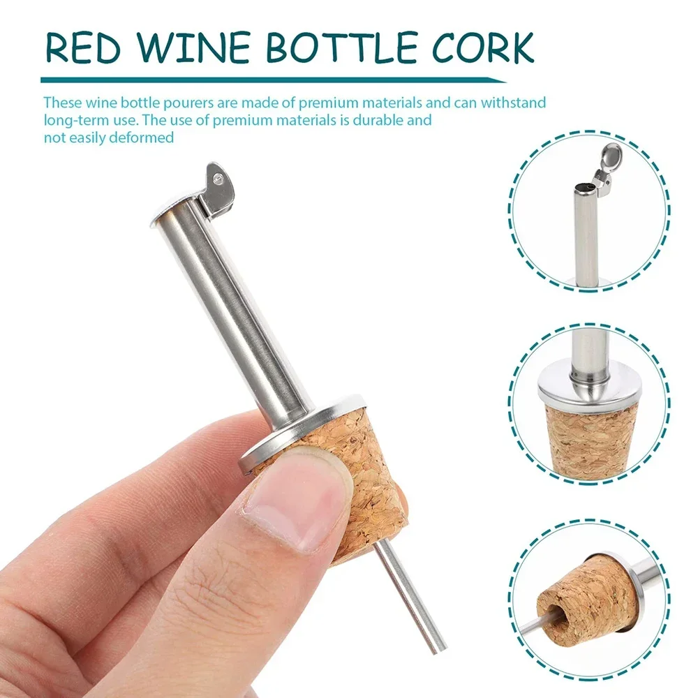 1PC สีแดงไวน์ Cork Pourer สแตน - Wine Beer And Spirit บทวิจารณ์และราคา
