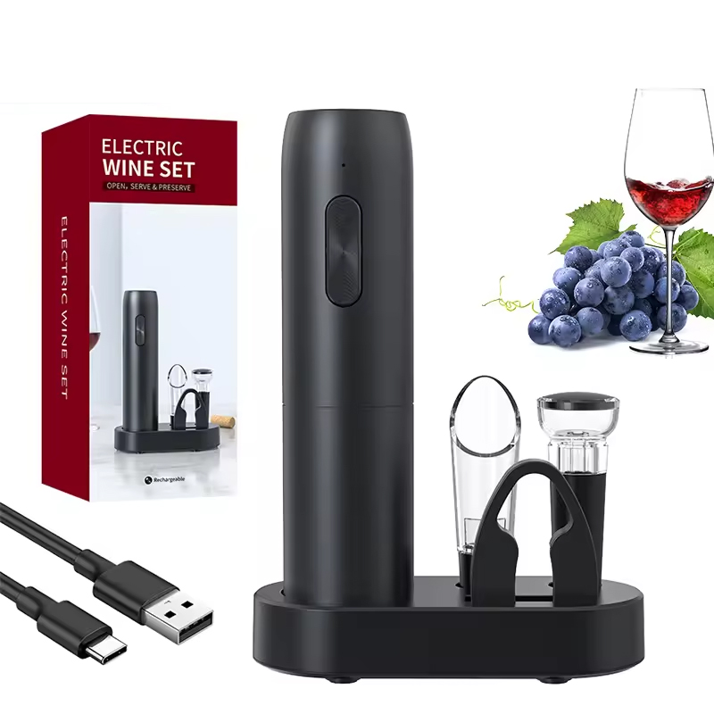 4-in-1 ไฟฟ้าขวดที่เปิดไวน์ชุดช - Wine Beer Opener บทวิจารณ์และราคา