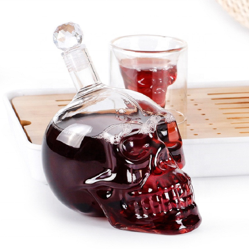 Creative Skull Head Decanter ข - Wine Beer And Spirit บทวิจารณ์และราคา