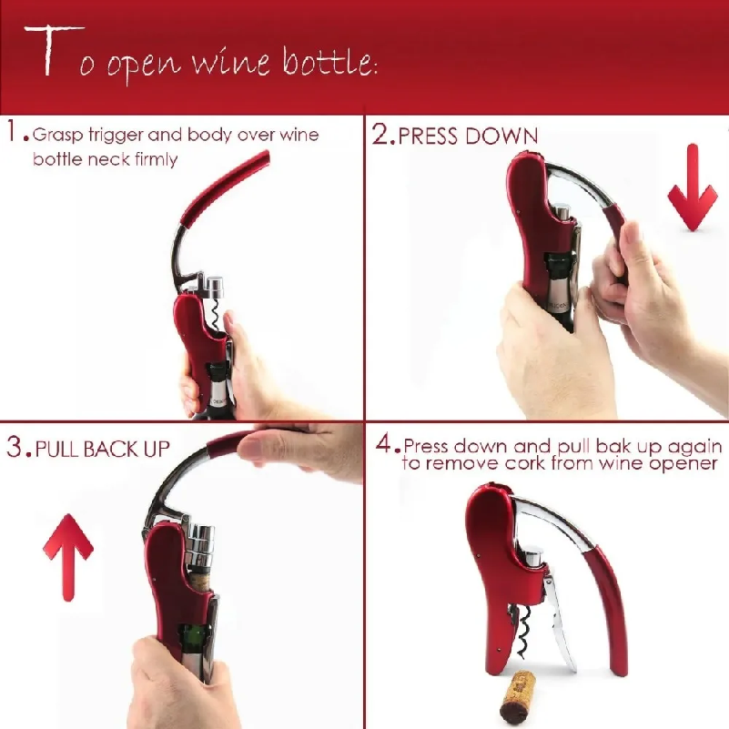 ที่เปิดขวดไวน์สแตนเลสแบบมืออาช - Wine Beer Opener บทวิจารณ์และราคา