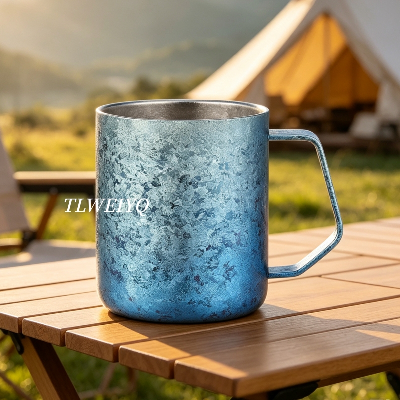 แก้วกาแฟไทเทเนียมแท้ ปากกว้าง  - Beer Mug Handled บทวิจารณ์และราคา