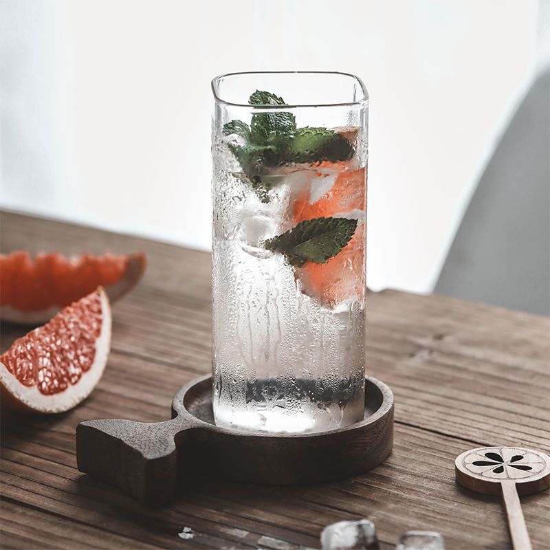 1PCS Creative Square แก้วโปร่ง - Wine Bottle Size บทวิจารณ์และราคา