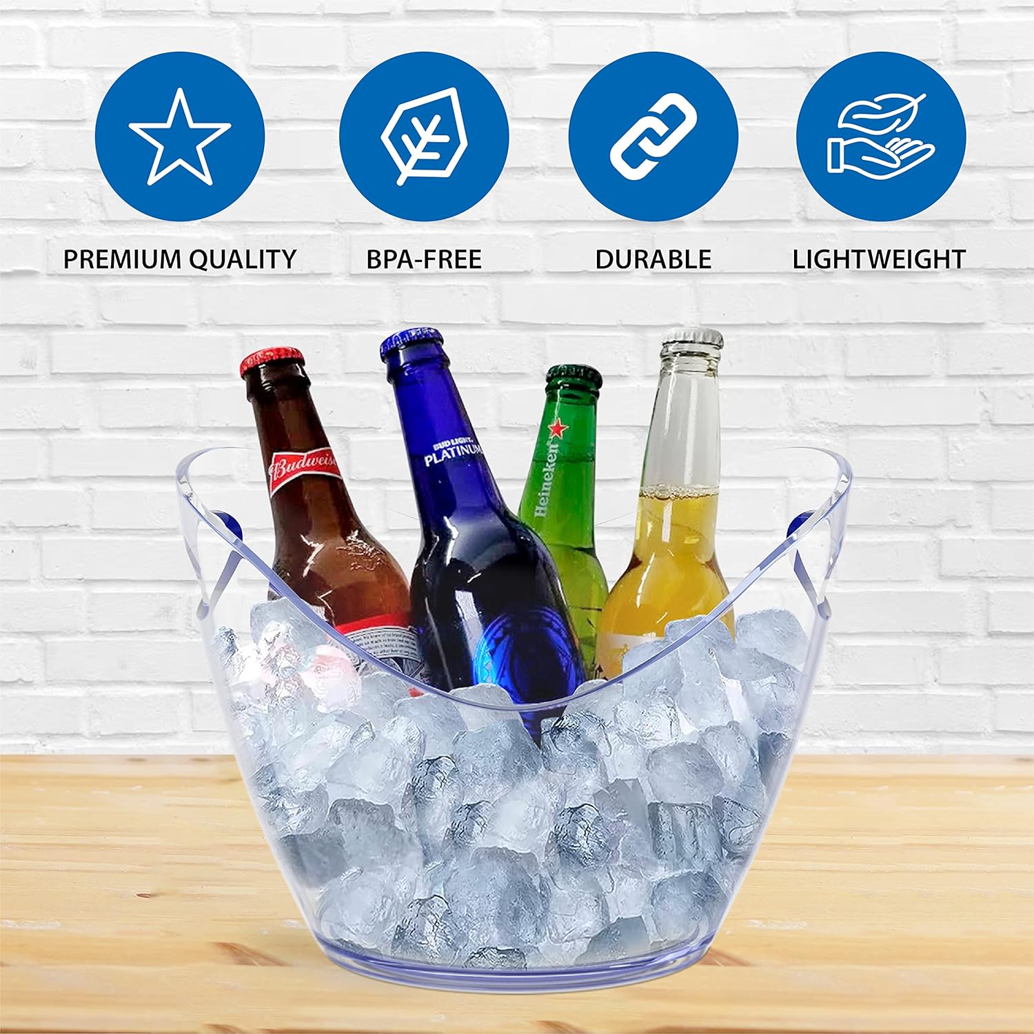 ถังน้ำแข็งใส 5 ลิตร ทนทาน ไม่แ - Wine Beer Cooler บทวิจารณ์และราคา
