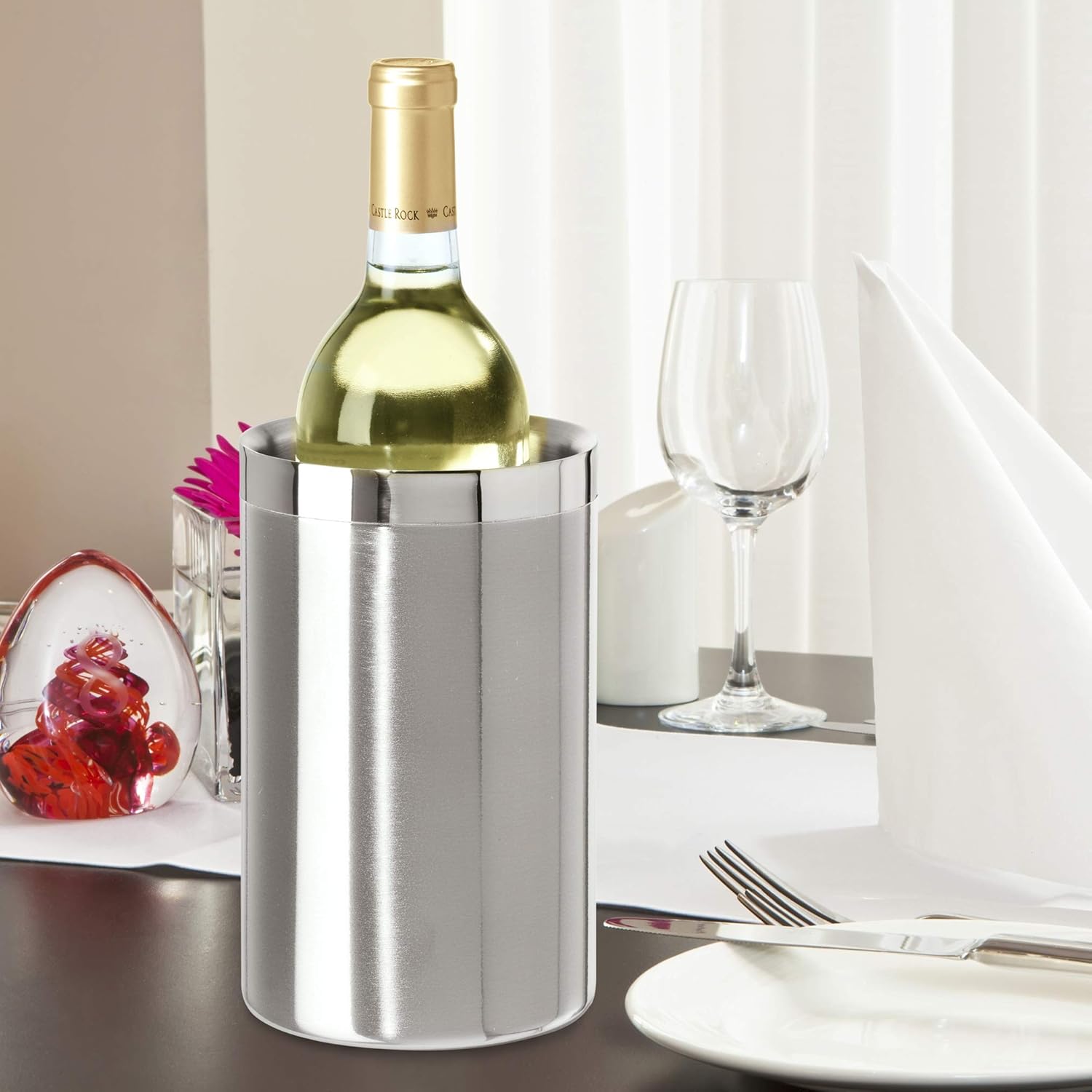 ตู้แช่ไวน์ผนังคู่สแตนเลสฉนวนตู - Wine Bottle Size บทวิจารณ์และราคา