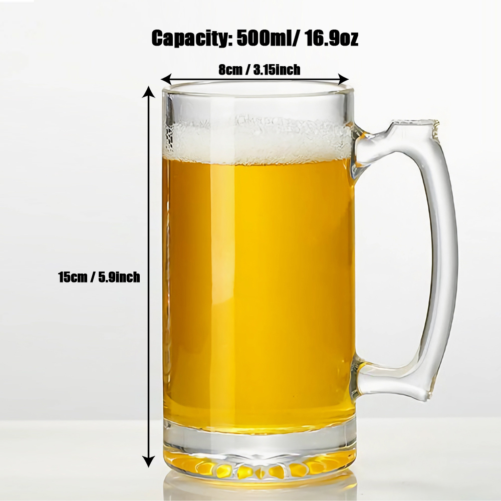 แก้วเบียร์ส่วนตัว 500 มล./16.9 - Beer Mug Handled บทวิจารณ์และราคา