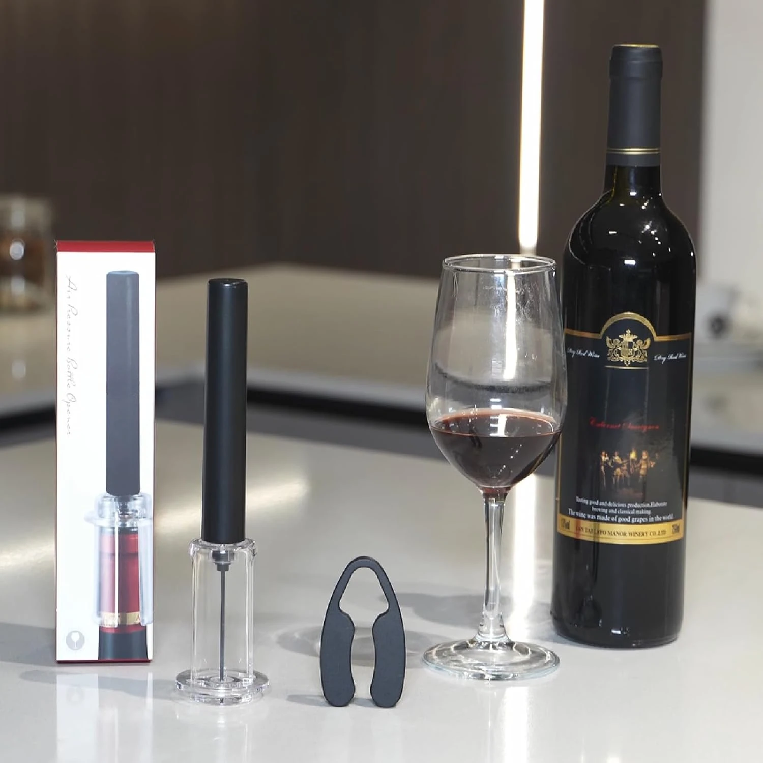 Air ปั๊มที่เปิดขวดไวน์ความดันอ - Wine Beer Opener บทวิจารณ์และราคา