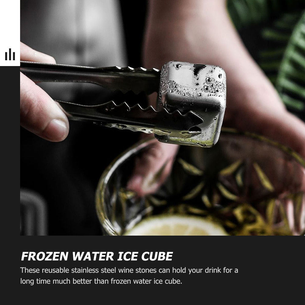 หินสแตนเลสสำหรับไวน์ 6 ชิ้น ใช - Wine Beer Cooler บทวิจารณ์และราคา